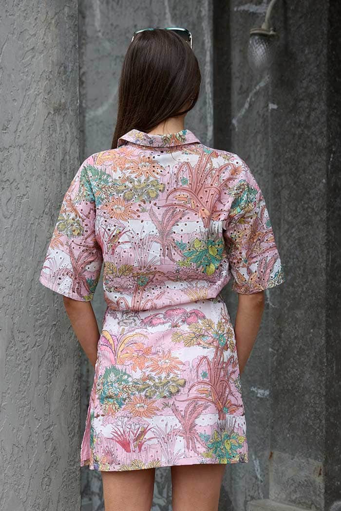 Bambi Wrap Mini Skirt Print 3