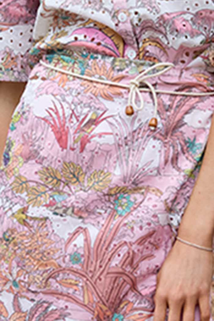 Bambi Wrap Mini Skirt Print 4