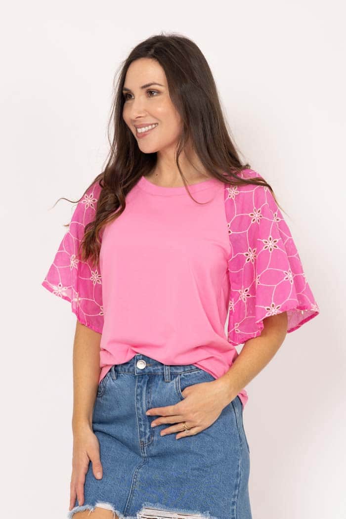 Layla T-Shirt Pink 2