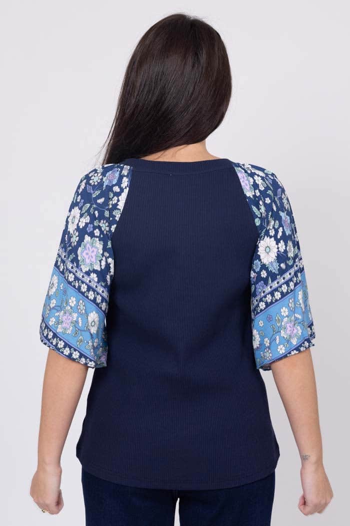 Layla T-Shirt Navy 3