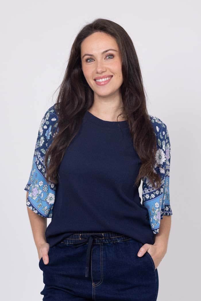 Layla T-Shirt Navy