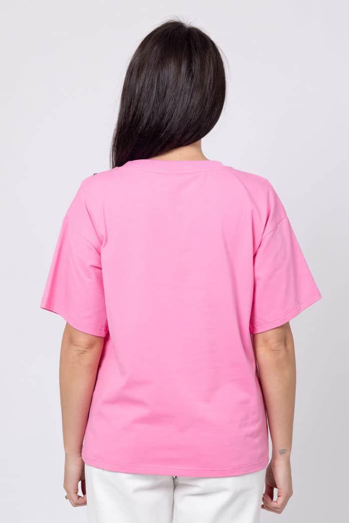 Izzie Flower T-Shirt Pink 3