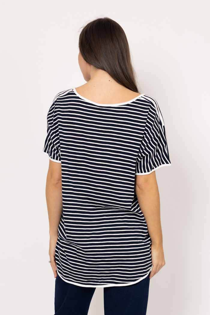 Camden Stripe T-Shirt Navy 3