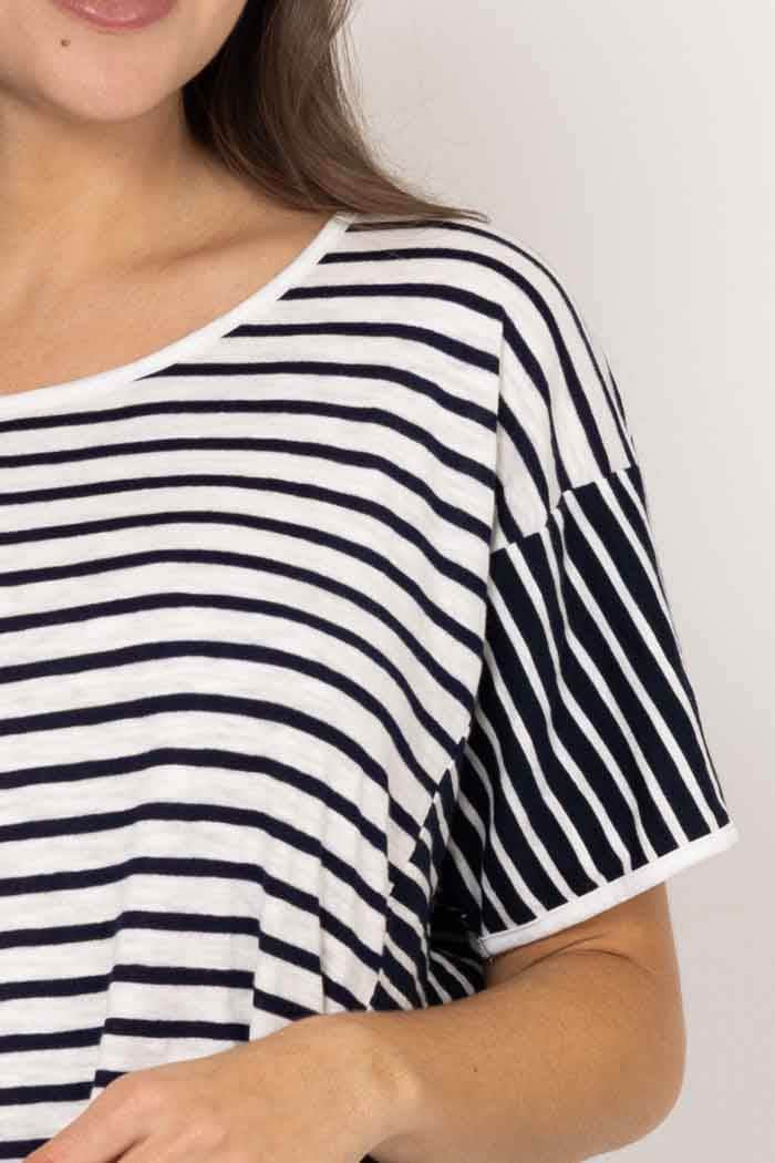 Camden Stripe T-Shirt Navy 4