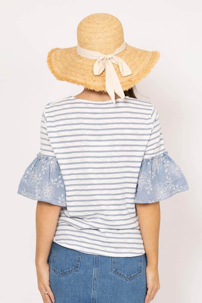 River Stripe T-Shirt Blue 3