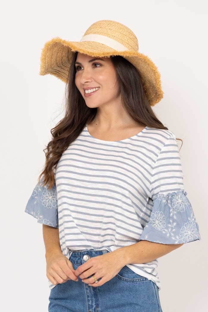 River Stripe T-Shirt Blue 2