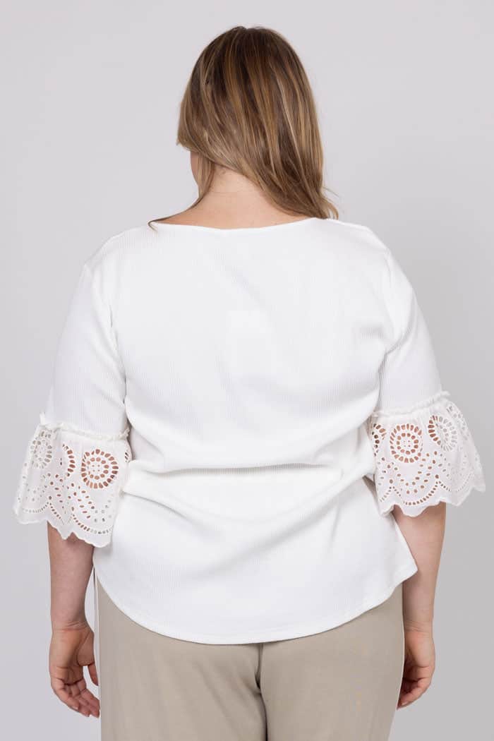 Ophelia Embroidered Top White 6