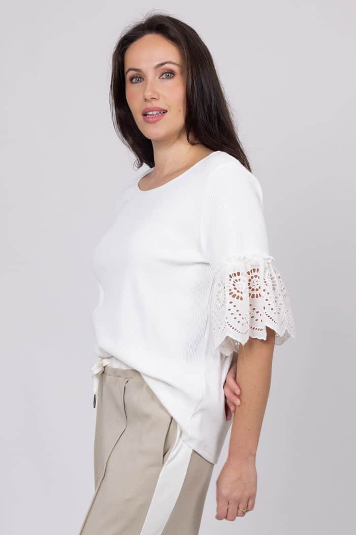 Ophelia Embroidered Top White 3