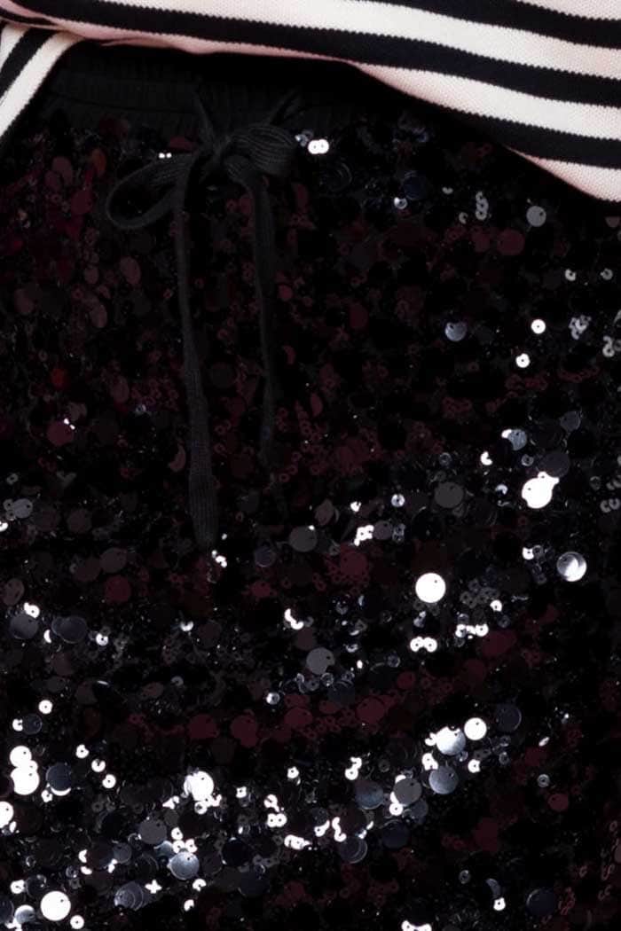 Emelie Sequin Skirt Black 4