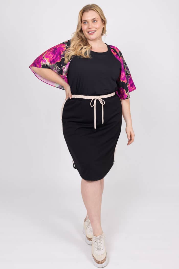 Sandie Skirt Black Beige 2