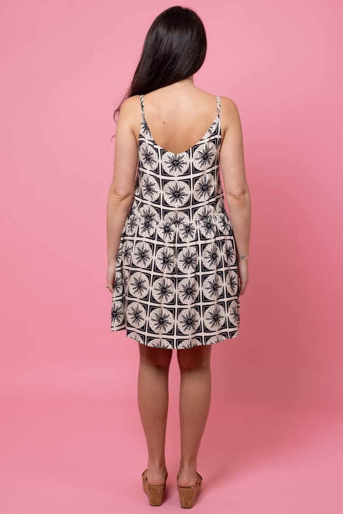 Leo Mini Dress Black Beige 3