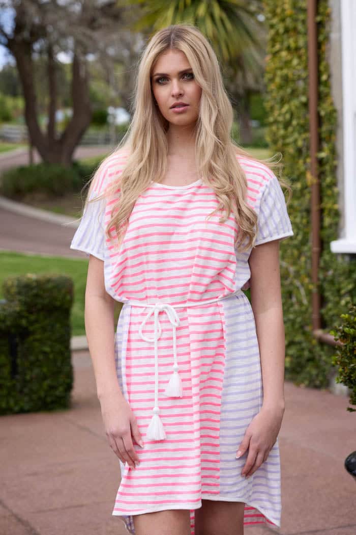 Gracie T-shirt Dress Fluro 2