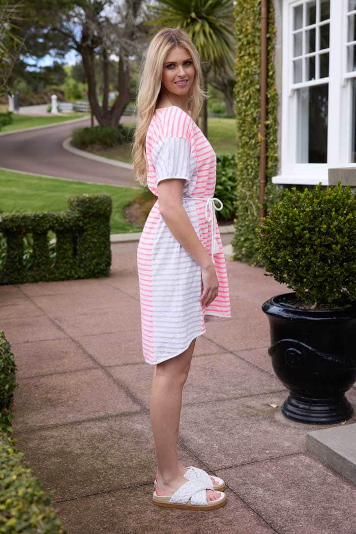 Gracie T-shirt Dress Fluro 3