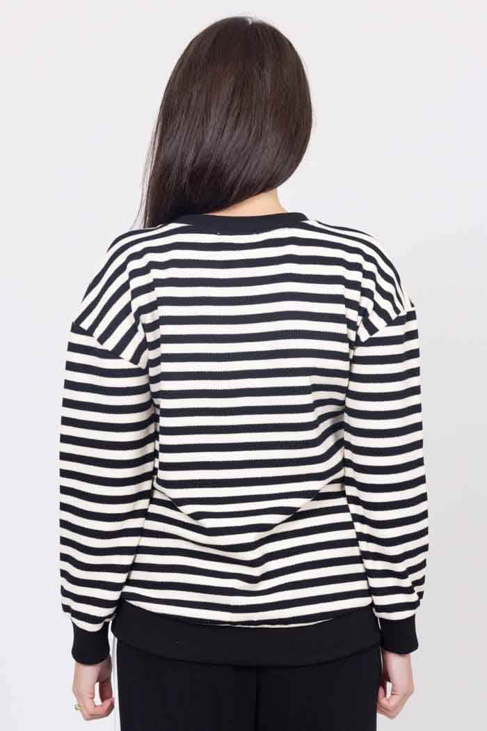 Stevee Embroidered Sweater Stripe 3