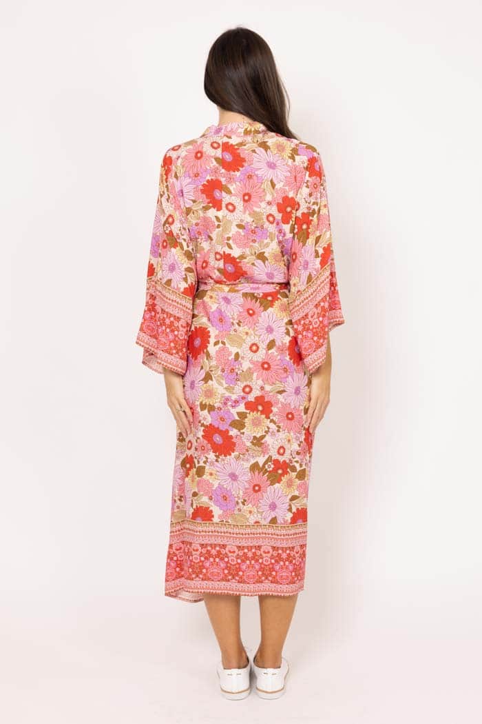 Florance Kimono Pink Boho 4