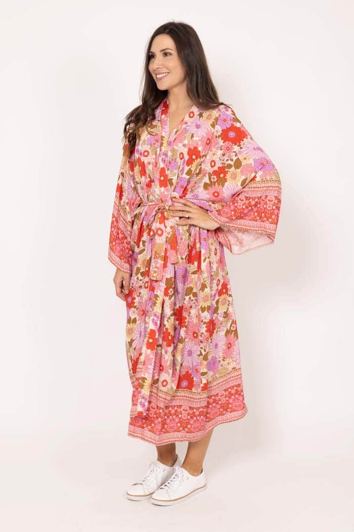 Florance Kimono Pink Boho 3