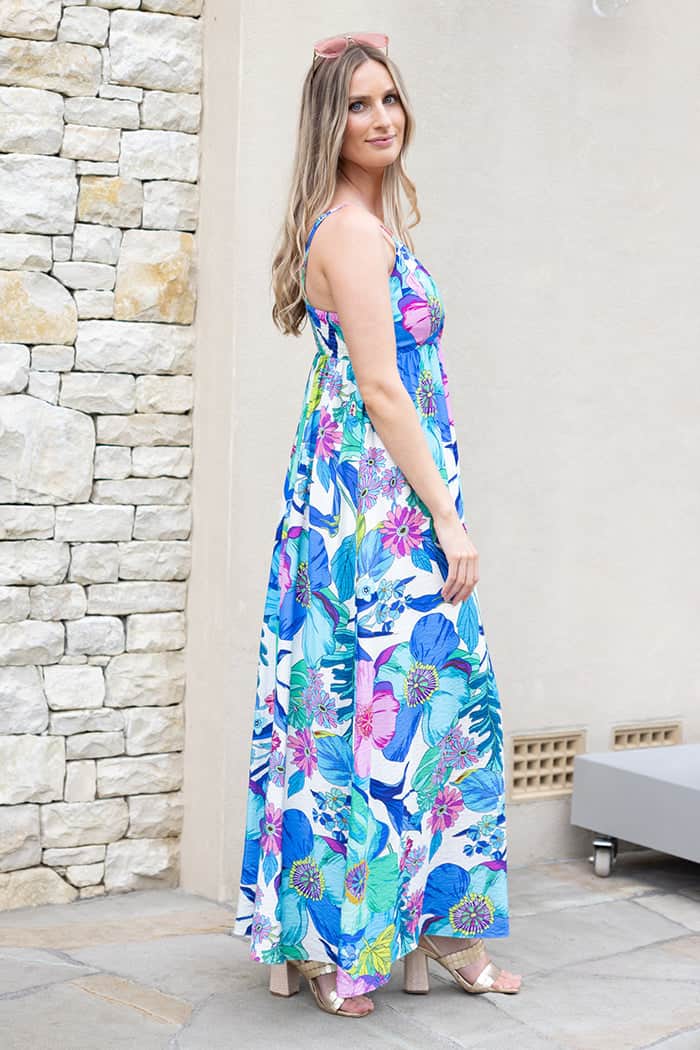 Zoey Maxi Dress Blue 3