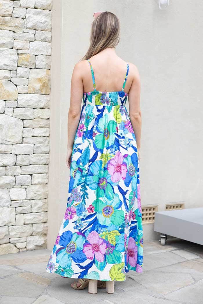 Zoey Maxi Dress Blue 4