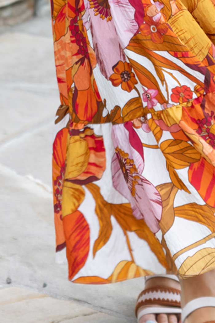 Zoey Maxi Dress Orange 5