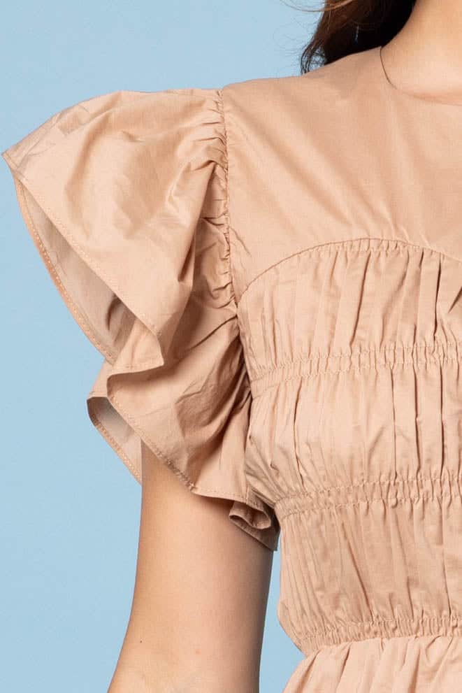 Camilla Dress Caramel 4