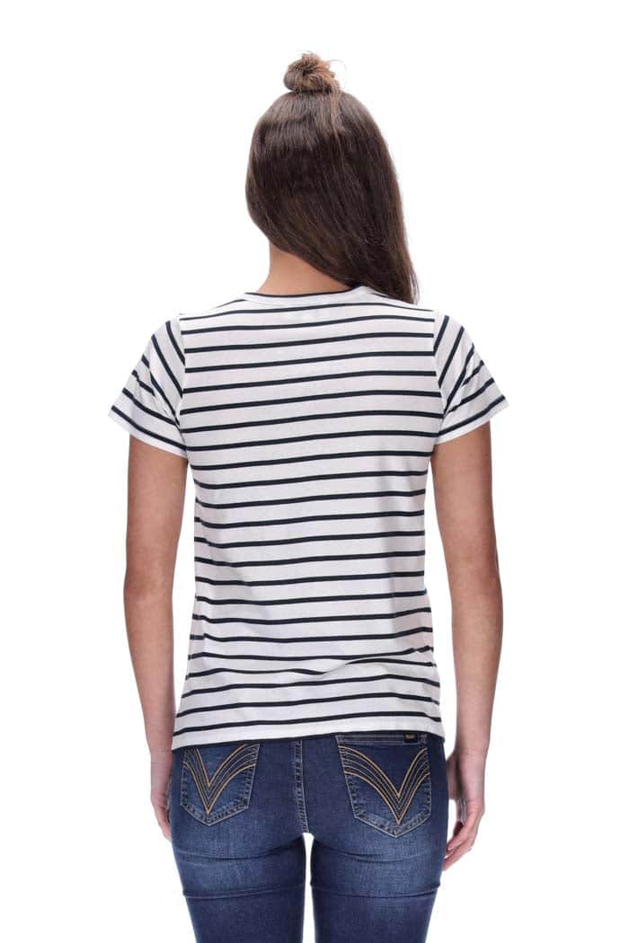 Cara Tee White/Navy 4