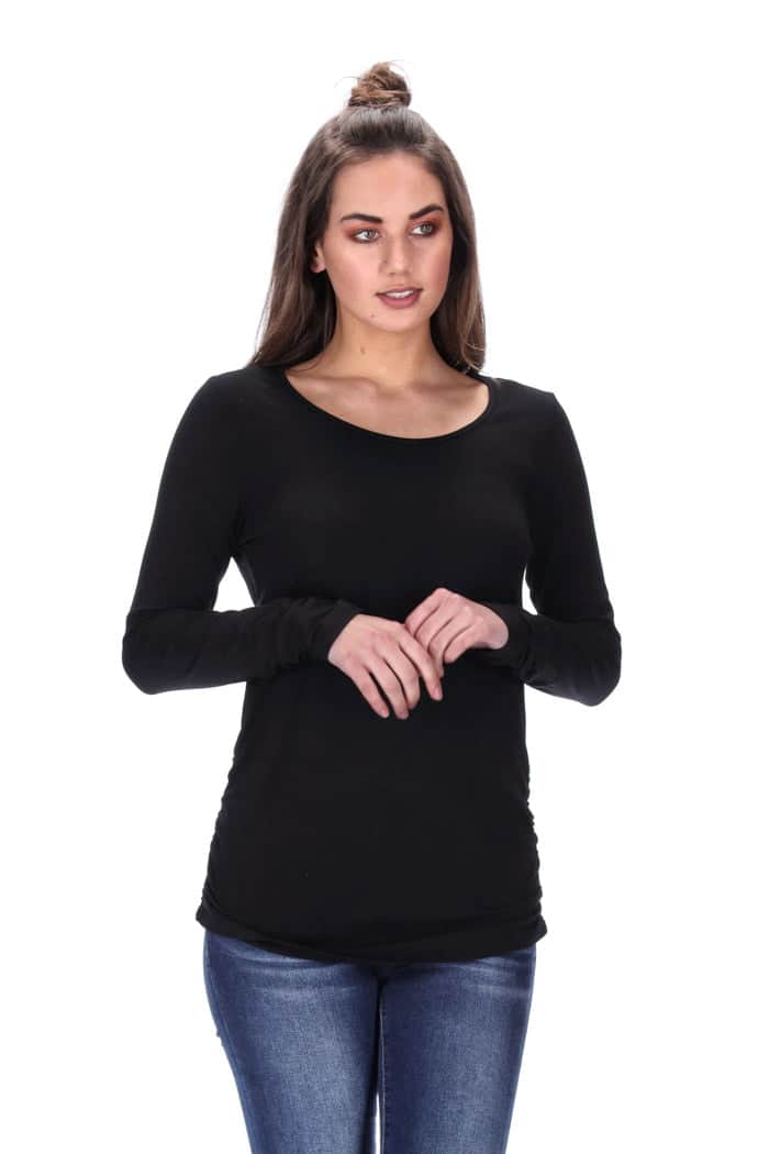 Carli Long Sleeve Top Black