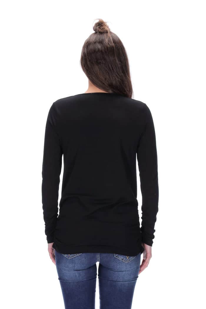 Carli Long Sleeve Top Black 4