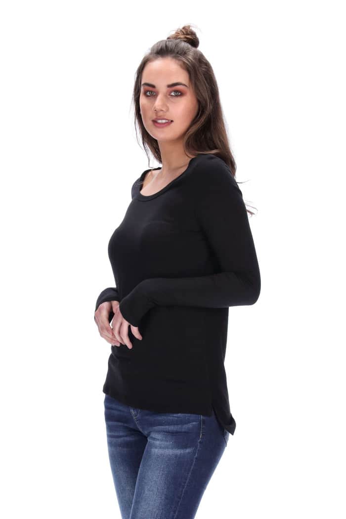 Carter Long Sleeve Top Black 3