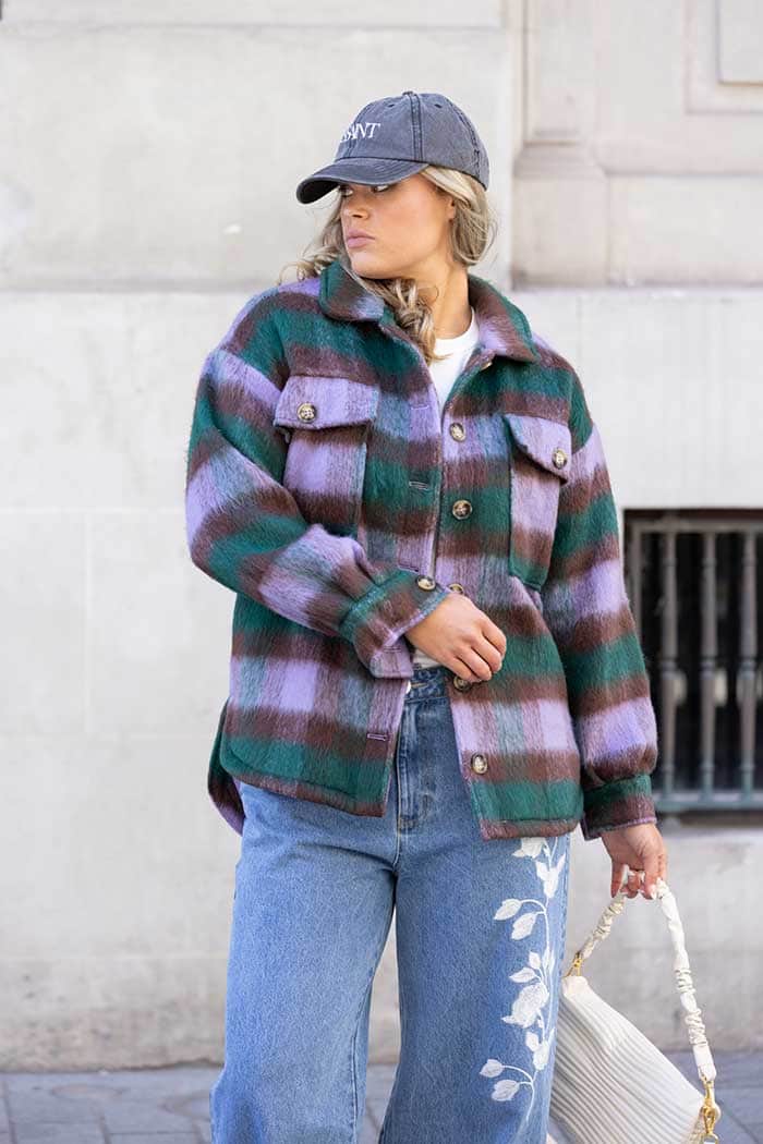 Charlie Shacket Lilac Check 2