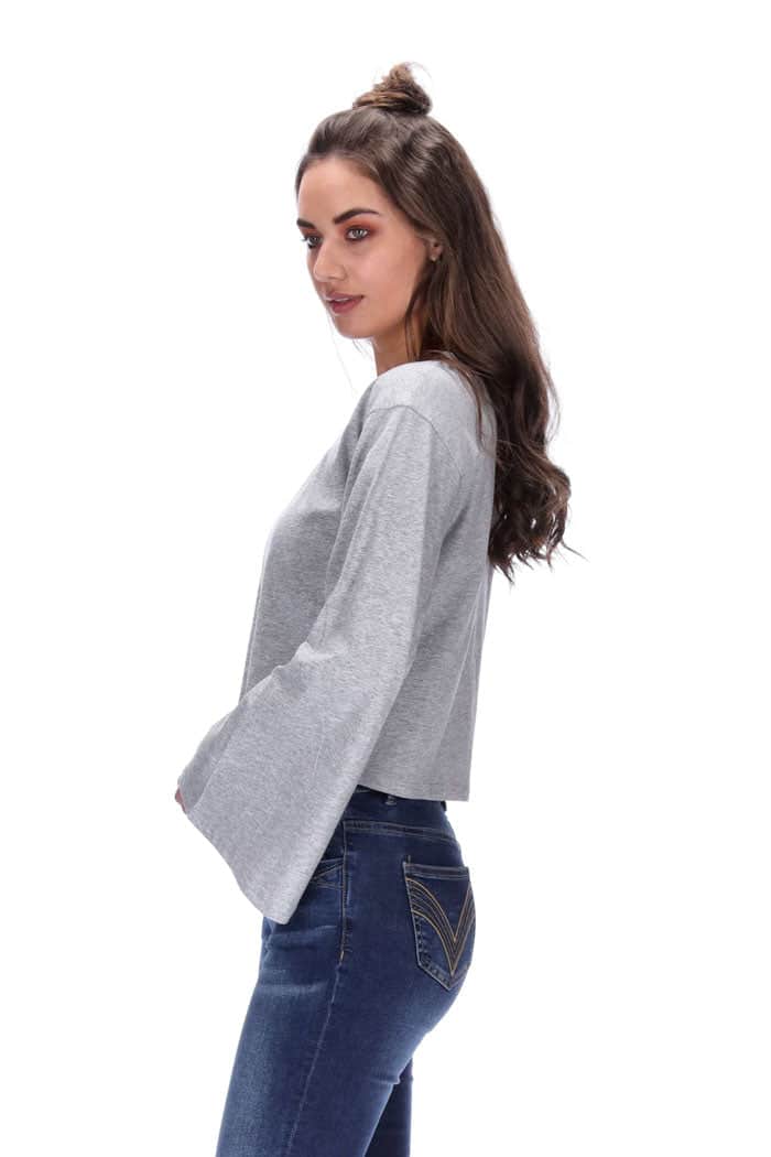 Chelsea Long Sleeve Top Grey 3