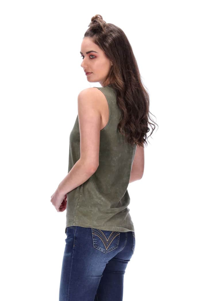 Chicago Singlet Distressed Khaki 3