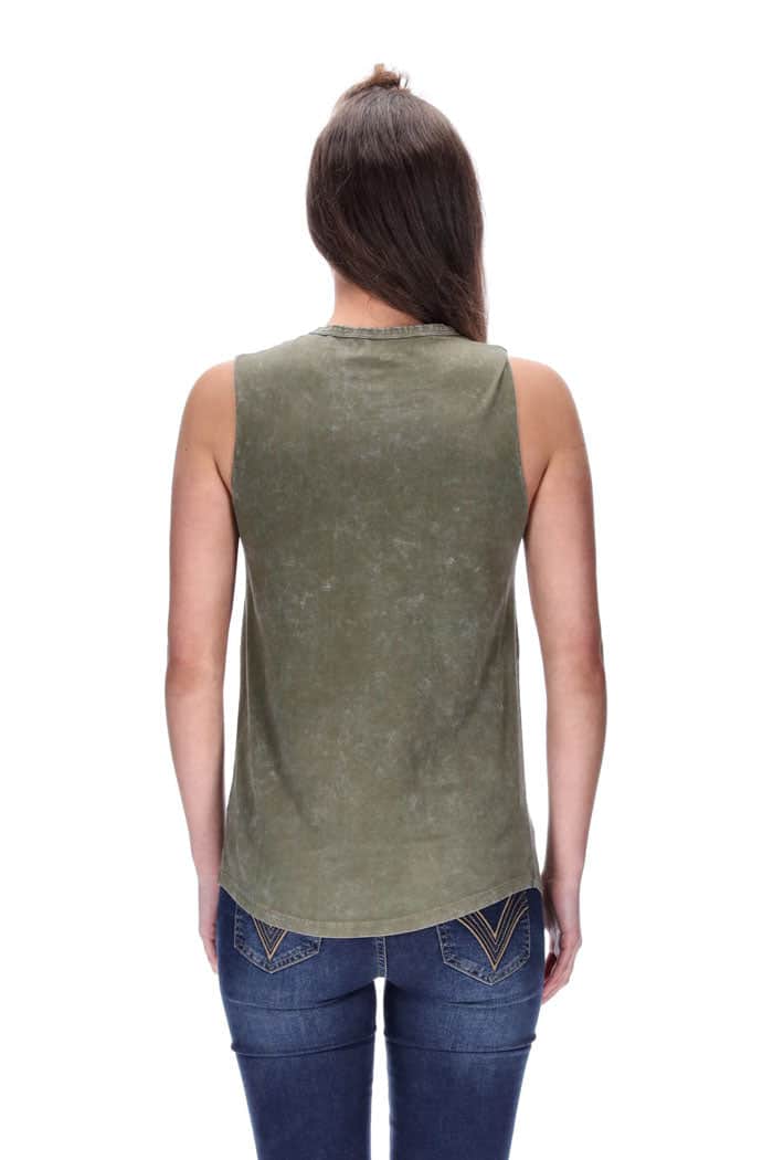 Chicago Singlet Distressed Khaki 4