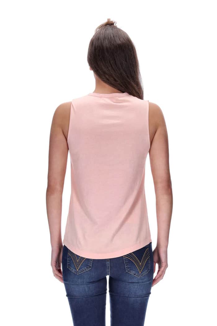 Chicago Singlet Distressed Pink 4