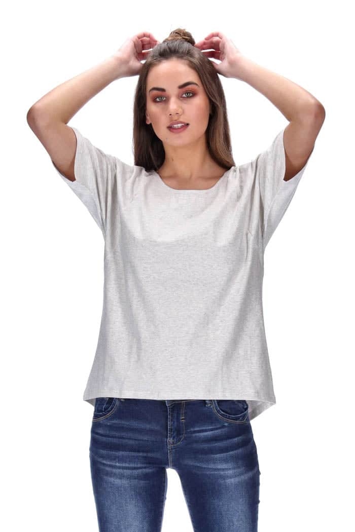 Chloe Tee Oatmeal Marle