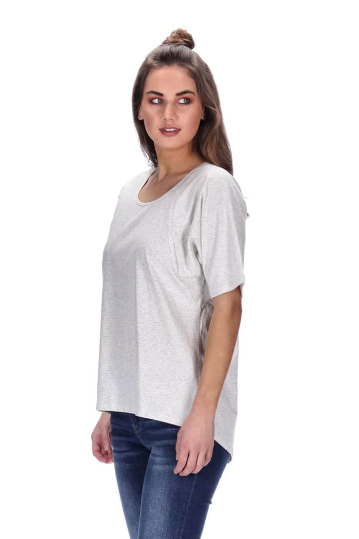 Chloe Tee Oatmeal Marle 3