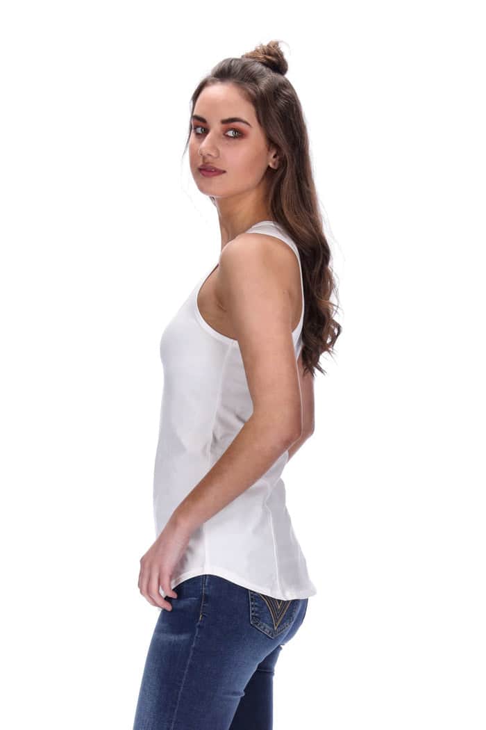Clyde Singlet White 3