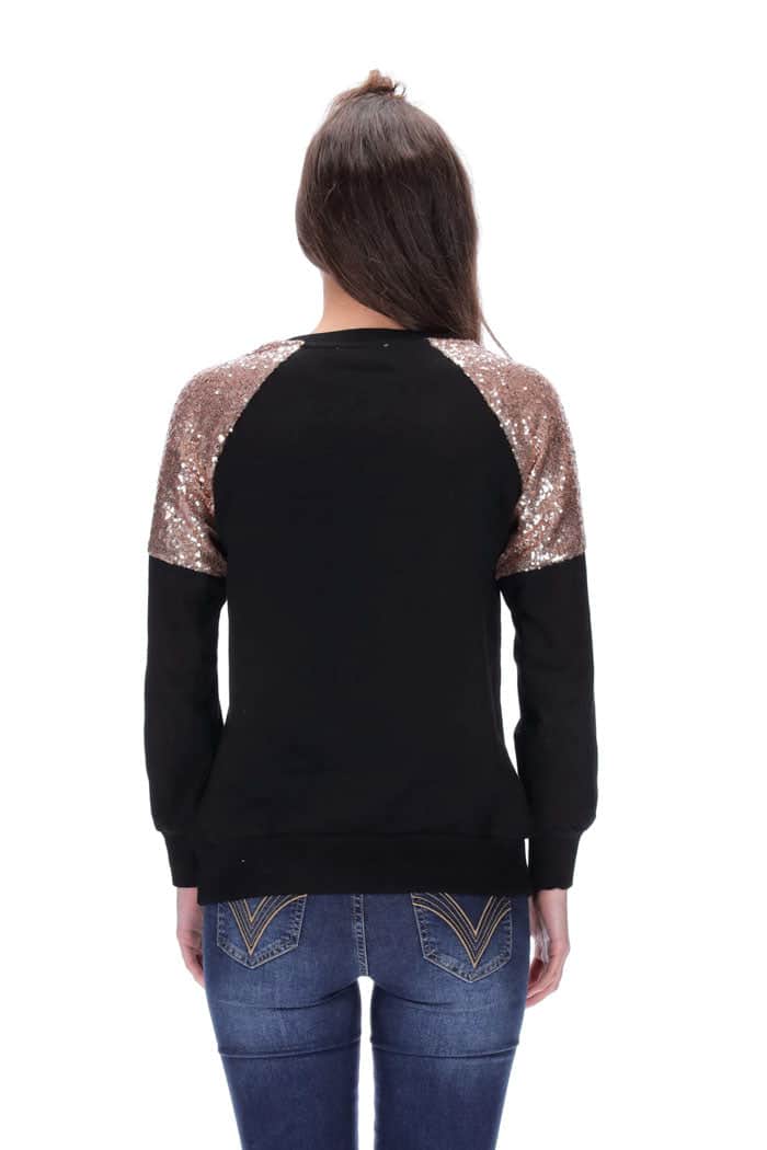 Courtney Sweater Black/Rosegold 4
