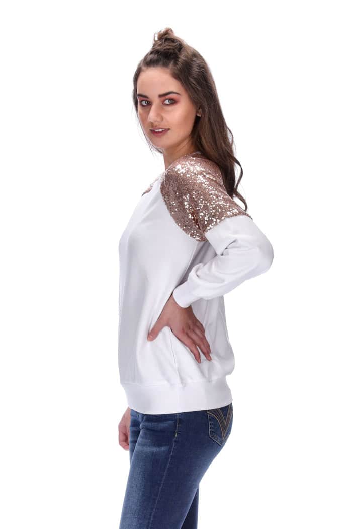 Courtney Sweater White/Rose 3