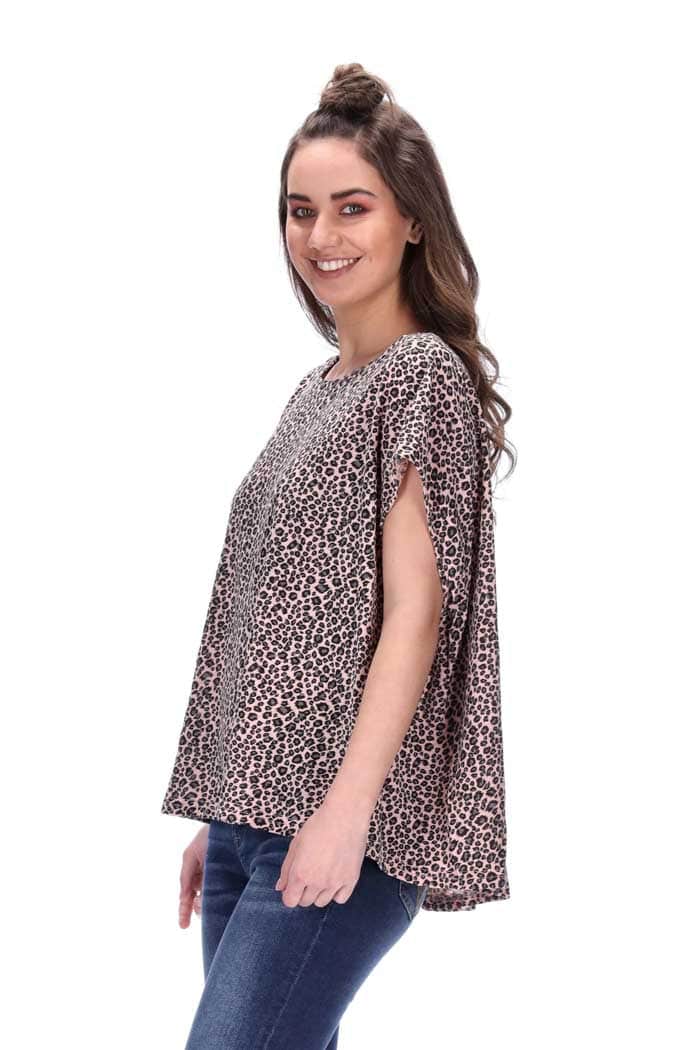 Cruz Tee Pink Leopard 3