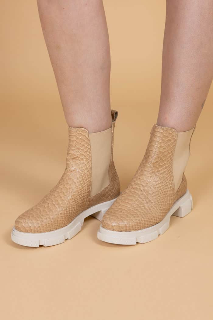 beige chelsea boots