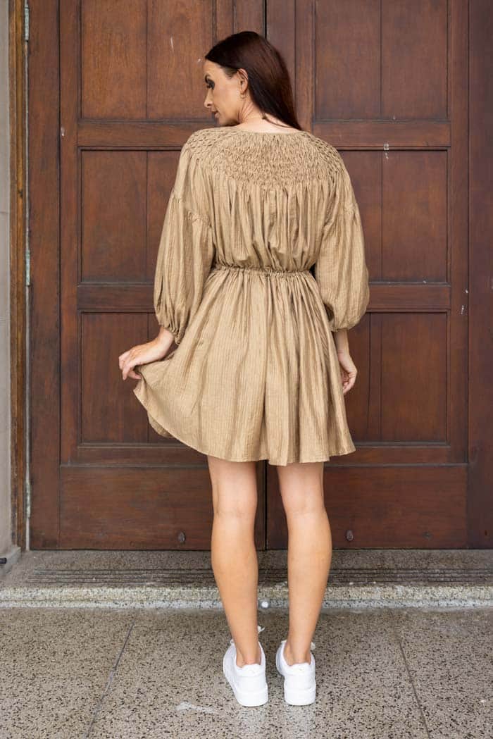 Darya Dress Caramel 3