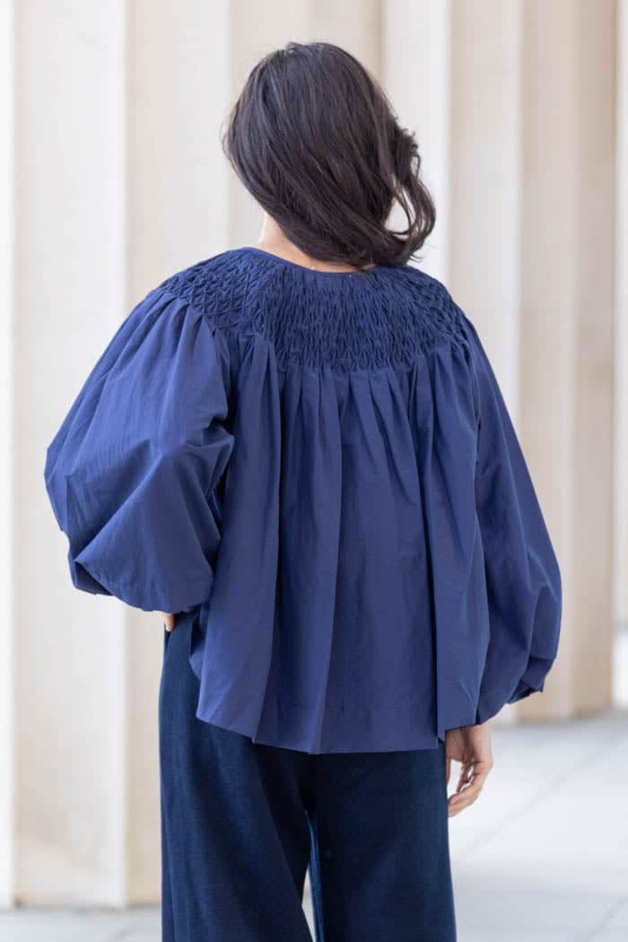 Darya Blouse Navy 3