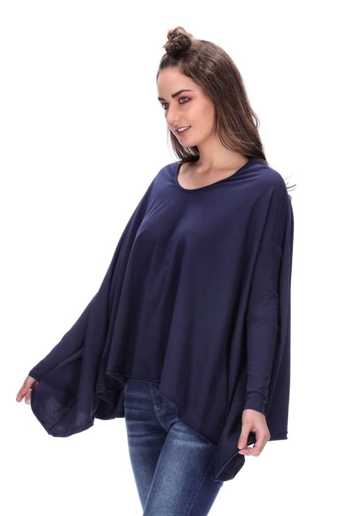 Emma Long Sleeve Top Navy 3