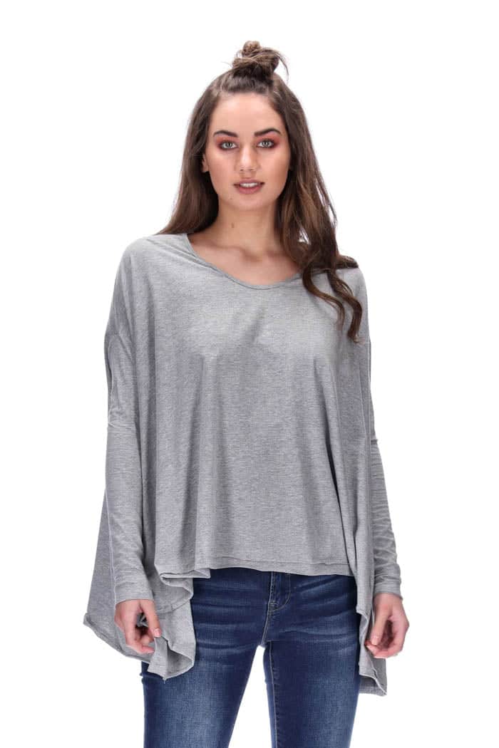 Emma Top Long Sleeve Grey