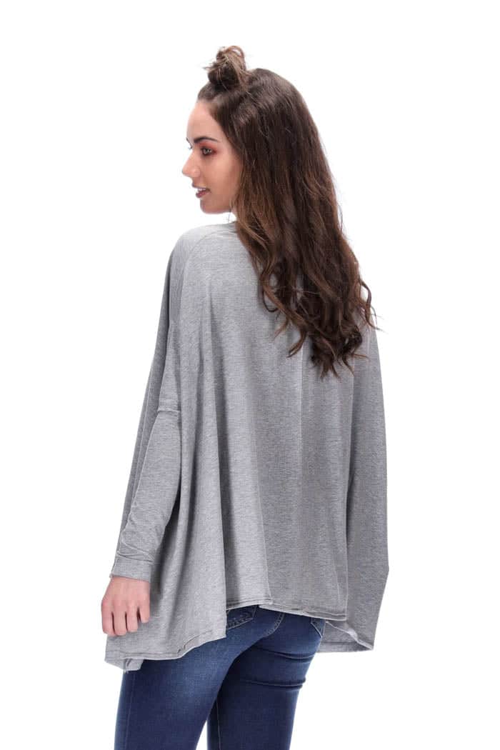 Emma Top Long Sleeve Grey 3