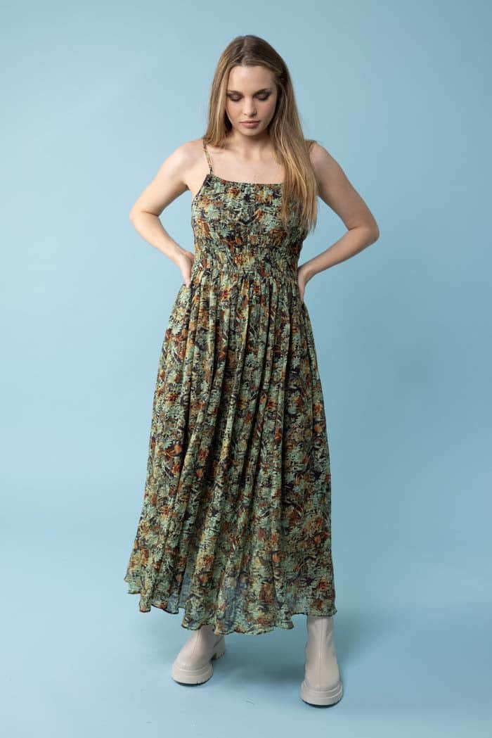 Esme Dress Green Floral 2