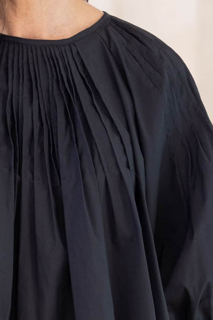 Finn Short Sleeve Blouse Black 4