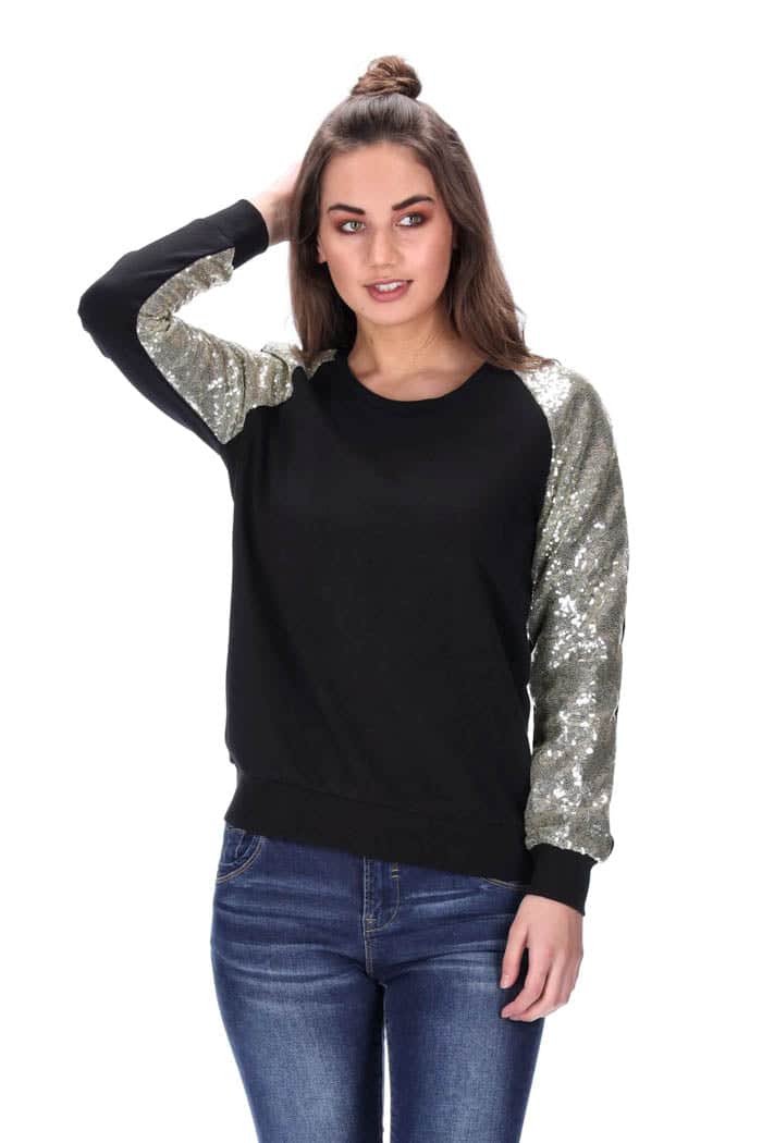Frankie Sweater Black/Gold