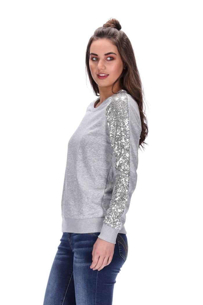 Frankie Sweater Grey/Silver 3