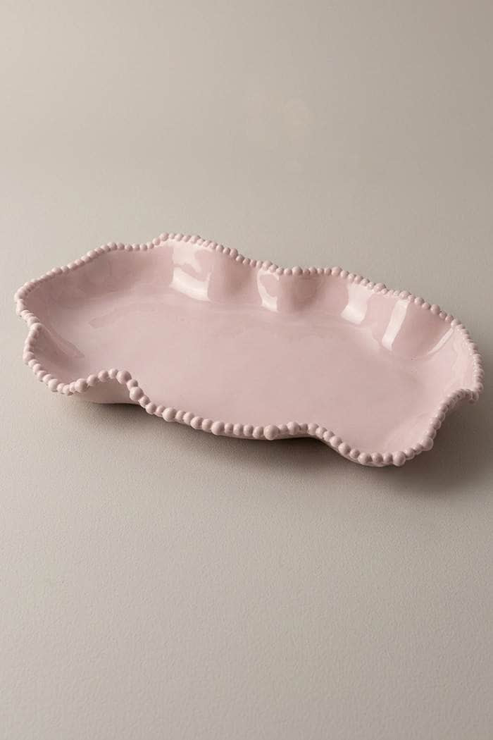 Le Forge Melamine Pearl Serving Dish French Pink